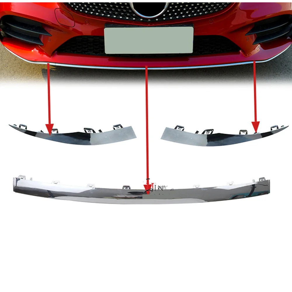 NEW Front Bumper Trim Strip Chrome Moulding Silver OE# A2058858602 A2058858702 A2058858802 For Mercedes Benz C Class W205 2019 detail image 1