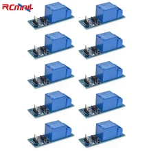 

RCmall 10PCS 5VDC 1 Channel Relay Module with Optical Coupling Isolation High Level Trigger for Arduino Electronic DIY