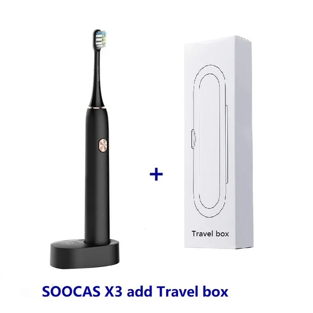Soocas Black Box Xiaomi Soocare X3 X3S Soocas электрическая умная зубная щетка Водонепроницаемая беспроводная зарядка Android iOS приложение пульт дистанционного управления - Цвет: Soocas Black Box