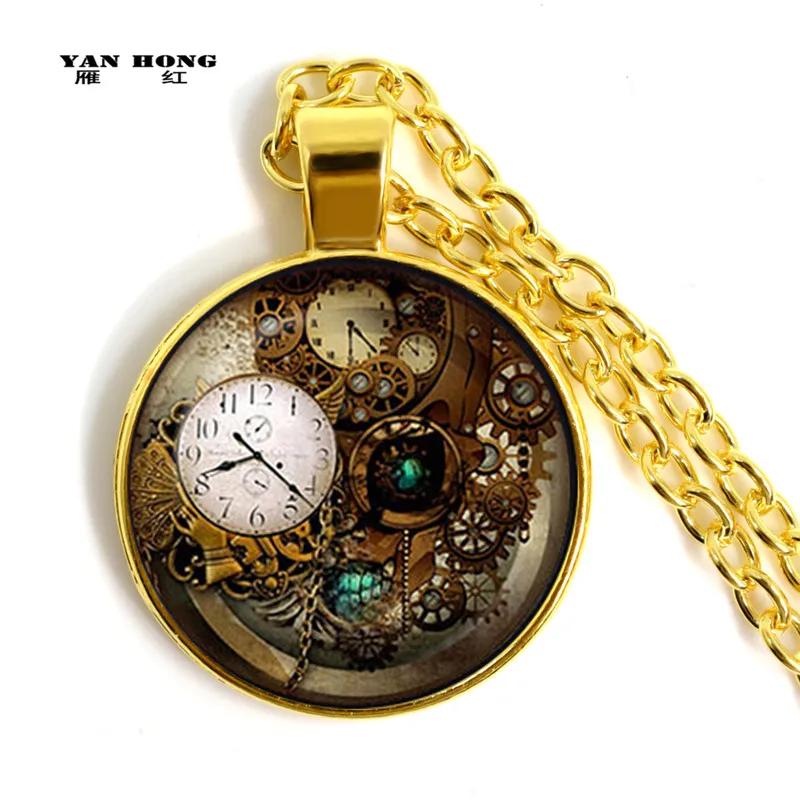 Новинка 2019 аксессуары для ювелирных изделий в стиле стимпанк часы подвеска
