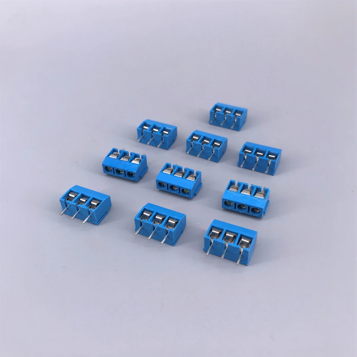 10 шт. 3 Pin винт синий и зеленый PCB клеммный блок разъем 5 мм Шаг