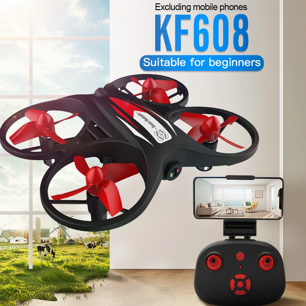 KF608 2,4G переключатель скорости HD 720P камера удержание высоты wifi Пульт дистанционного управления Мини RC Дрон Квадрокоптер детский подарок вертолет игрушки
