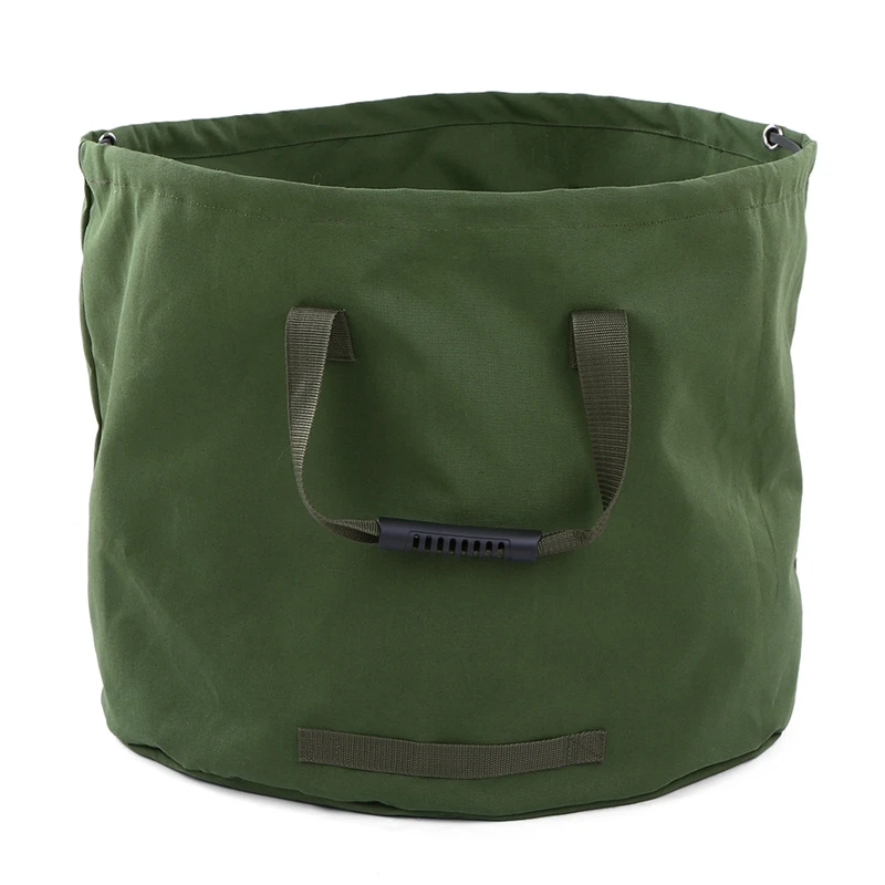 Portable Canvas Yard Waste Bag Garden Lawn Leaf Bags Containers Outdoor Carrier Bag Environmental Canvas Bag