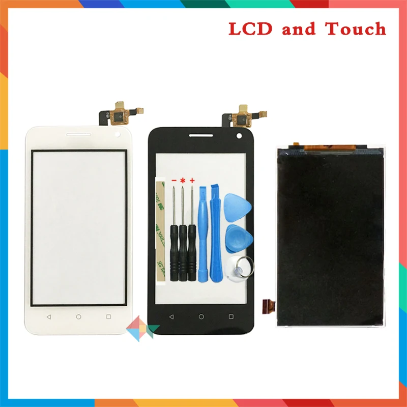 

high quality 4.0'' For Huawei Y360 Lcd Display Screen + Touch Screen Digitizer Sensor + Tools Free Shipping