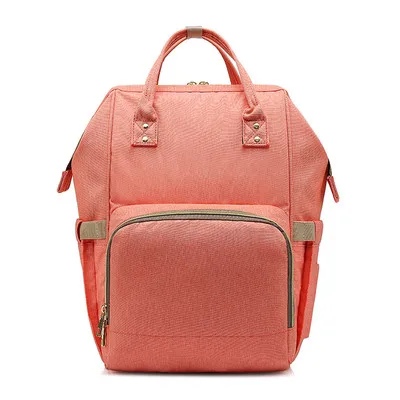 pink Модная сумка для подгузников для мам, рюкзак, сумка для малышей, многофункциональная водонепроницаемая сумка для мам, сумка для кормления, для ухода за ребенком - Цвет: pink