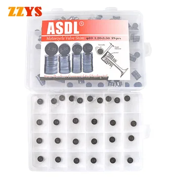 

10mm Motorcycle Engine Parts Adjustable Valve Gasket Shim 28pc Complete Refill Kit For Honda For Harley Davidson For KTM Aprilia