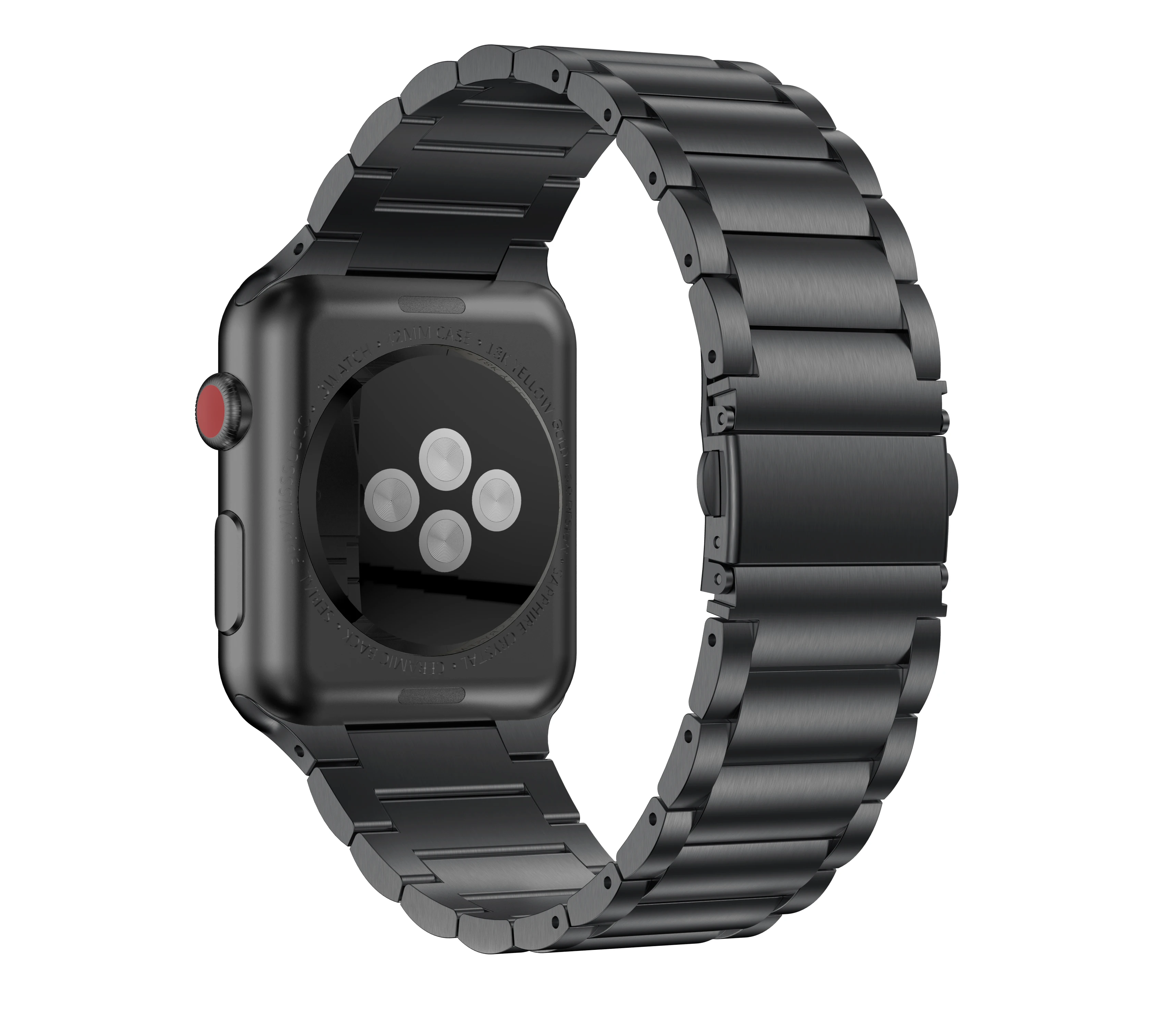 Ремешок из нержавеющей стали для Apple Watch 38 мм 42 мм улучшенная версия металлический сменный Браслет для iWatch 5 4 3 2 1