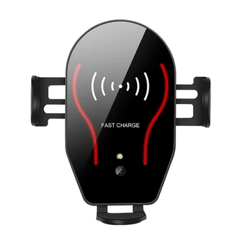 

Popular Wireless Car Charger Mount Infrared Sensor Auto Clamping Air Vent Phone Holder