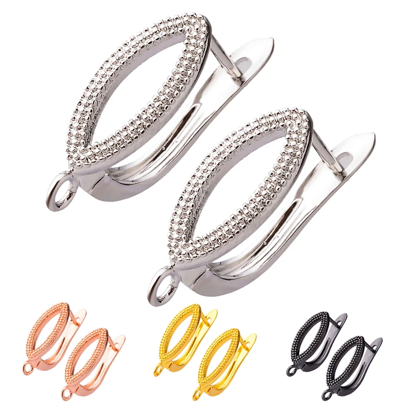

Women's Earrings 2020 Trend Fashion Hollow Design DIY Making Earring Hook Hypoallergenic Jewelry Accessories Wholesale 20x11mm