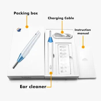 

Wifi Ear Spoon Endoscope 5.5mm Integrated Wireless 1.3 megapixel Ear Canal Mirror Otoscope Camera Cam Secret