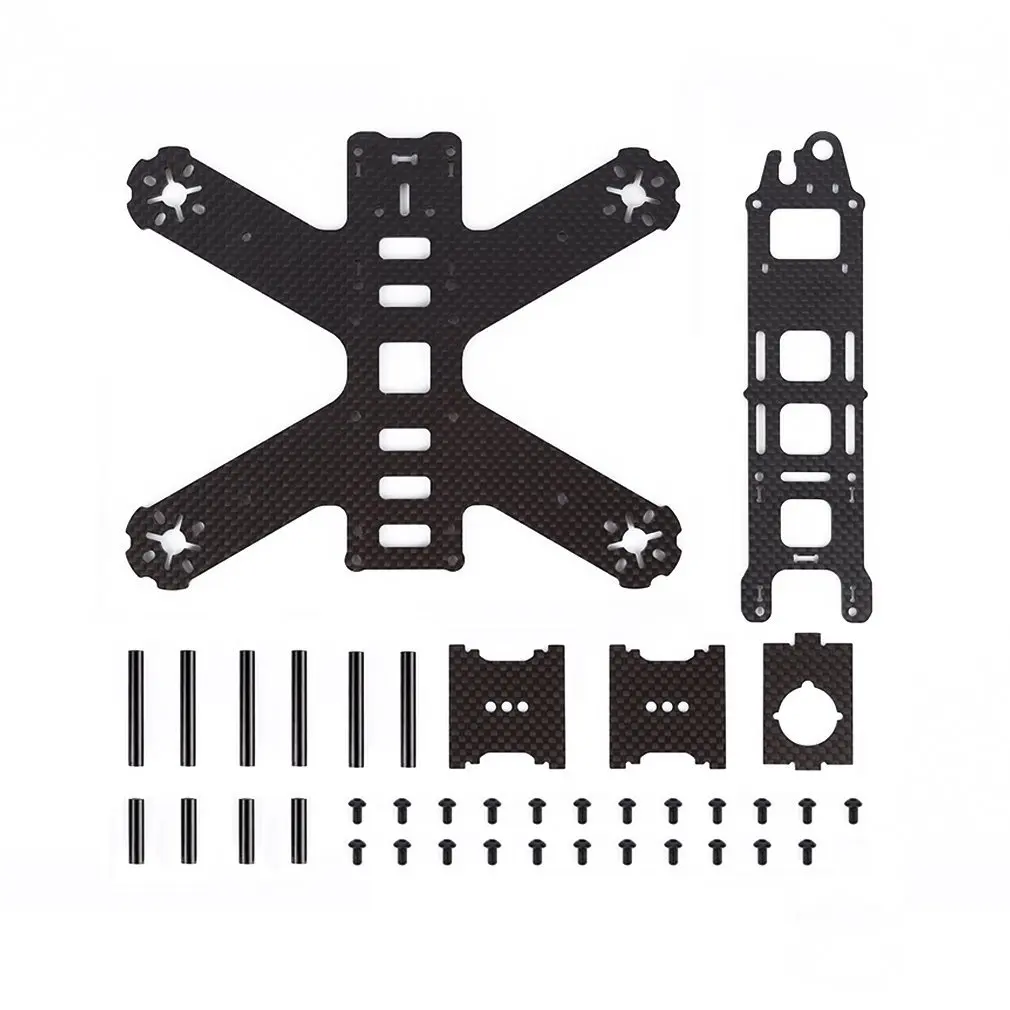 

180 Diagonal Wheelbase Carbon Fiber Aircraft Frame Black Aluminum Column