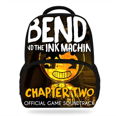 mE3221 14 дюймов милый Mochila Bendy и чернила машина рюкзак для мальчиков и девочек, школьные портфели для Для детей - Цвет: mE3221