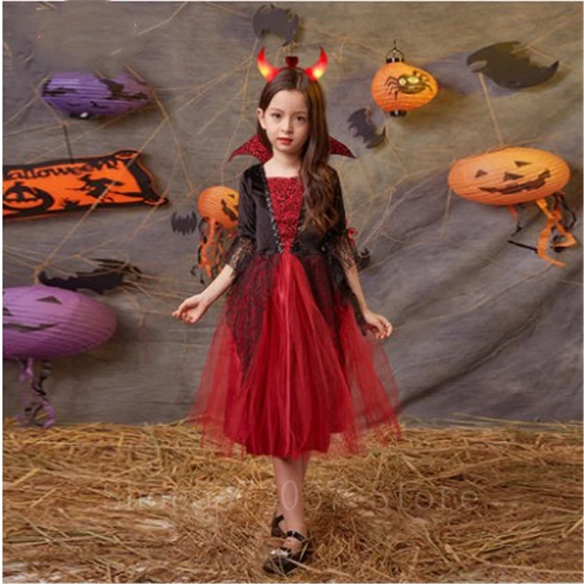 Детские страшные костюмы для косплея на Хэллоуин накидка вампира мальчиков и