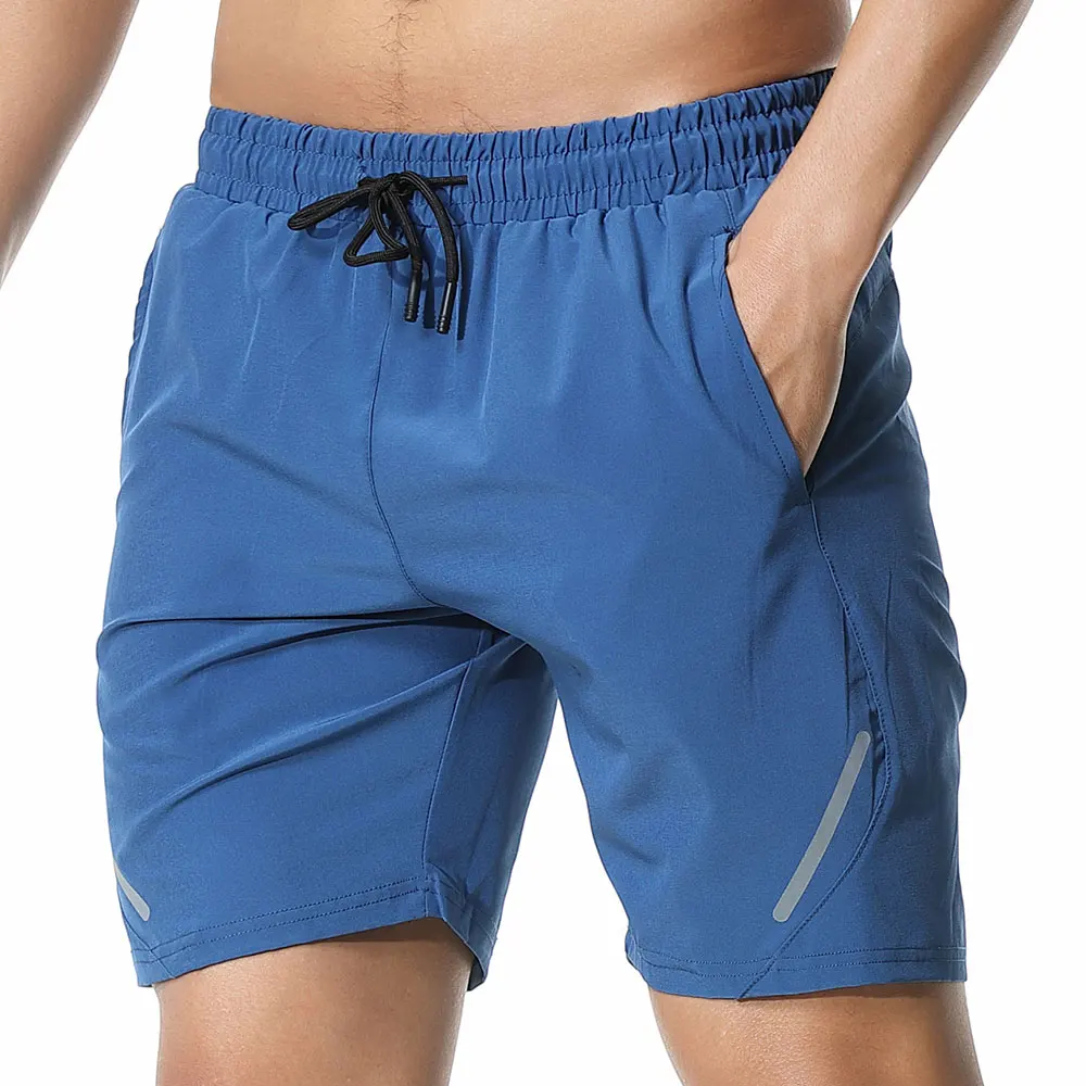 2021 Men's Summer Running Shorts Pocket Quick Drying Gym Fitness Sport Shorts Jogging Men's Workout Shorts Sports Short Pants
