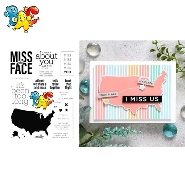 

miss Transparent Clear Stamps for DIY Scrapbooking/Card Making/Kids Christmas Fun Decoration Supplies