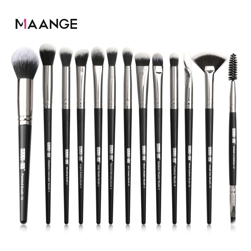 MAANGE Makeup Brushes Pro Pink Brush Set Powder EyeShadow Blending Eyeliner Eyelash Eyebrow Make up Beauty Cosmestic Brushes