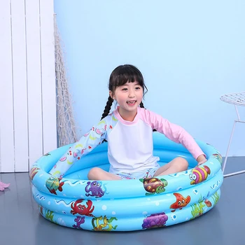 

Inflatable Bath Tub Adults Kids Round Summer Kids Baby Float Swim Pool Hollow Swim Seat Ring Cartoon Float Swimming Pool
