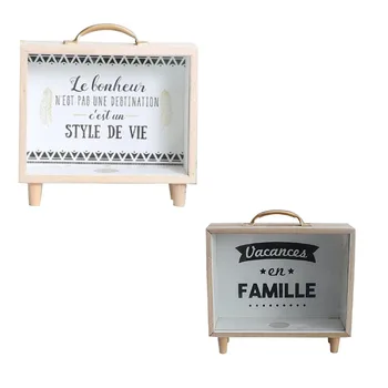 

Ins Creative Art Of Fresh Wood Bank Bedroom Desk Decoration Miscellaneous Ornaments Storage Box Accessories