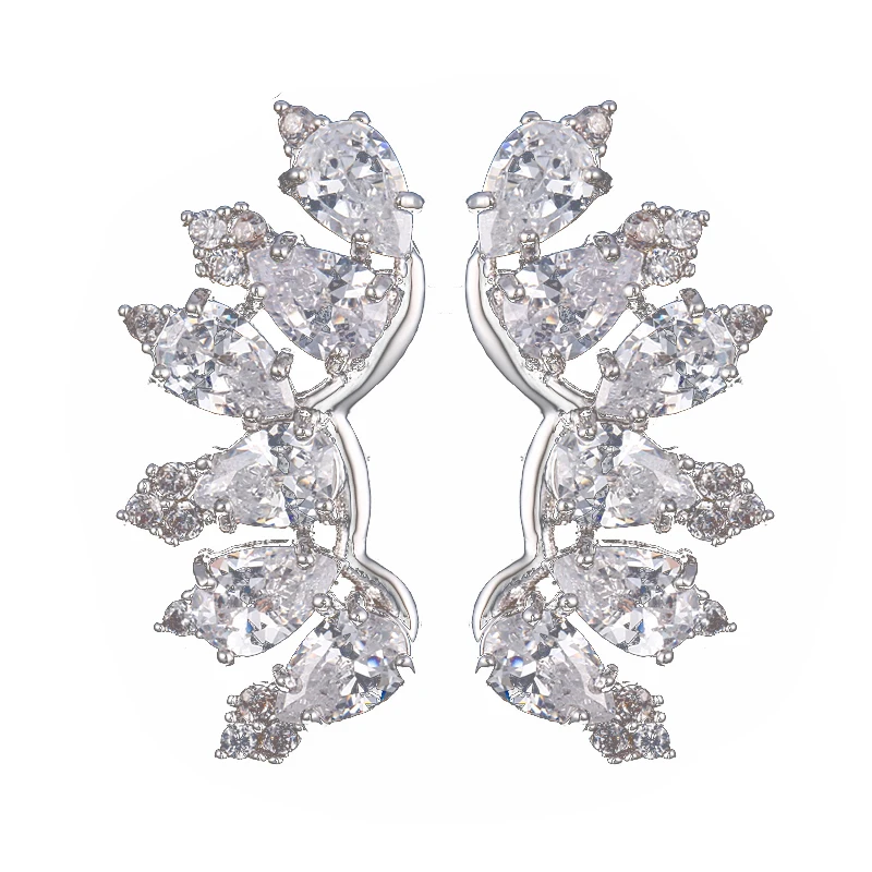 

Bettyue Brand Charm 7 Colors Symmetrically Crystal Fashion Design Jewelry Cubic Zircon Stud Earring for Women Wedding Party Gift