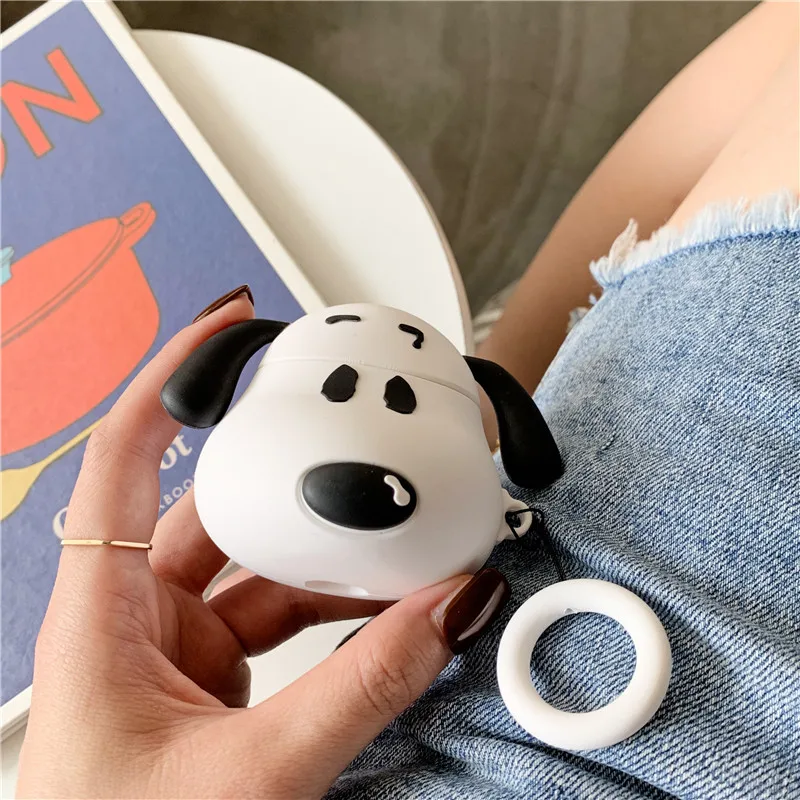 AirPods 1 2 Универсальные наушники Apple Bluetooth трехмерный силикагель мультфильм Ши Руби чехол для наушников shatter