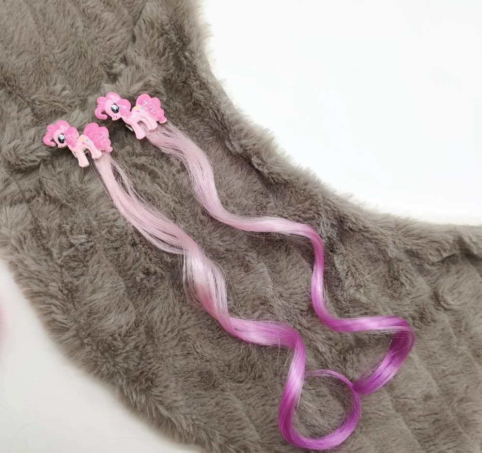1 Pair Cartoon Hair Pins for Girls Kids Hair Accessories Dress Headwear Princess Braid Hair Clips Children Gift - Цвет: girls hairpins 02