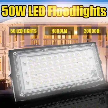 

220V 50W 1/2/4 Pcs Led Flood Light Waterproof IP65 Outdoor Spotlight Reflector Projector Street FloodLight Lighting Wall Lamp