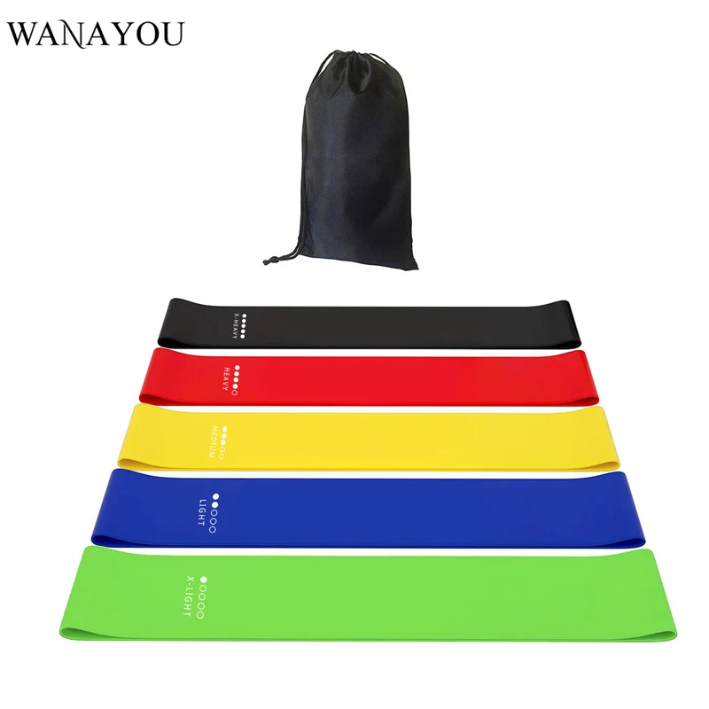 WANAYOU-Bandas de resistencia para Fitness, cuerda de goma para Yoga, deportes, equipos de ejercicio, Mini bucle de entrenamiento, bandas elásticas de látex