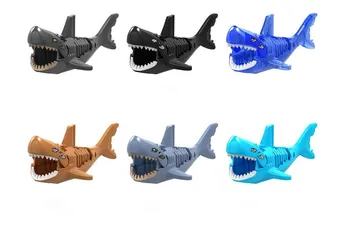 

6Pcs/set Ghost Zombie Shark Building Blocks Movie Pirates Caribbean Educational Bricks Toys Gift For Children