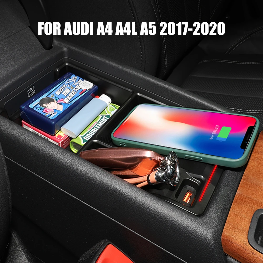 

Беспроводное зарядное устройство для автомобиля, 15 Вт, для Audi A4 A4L A5 RS4 RS5 S4 S5 Q5L