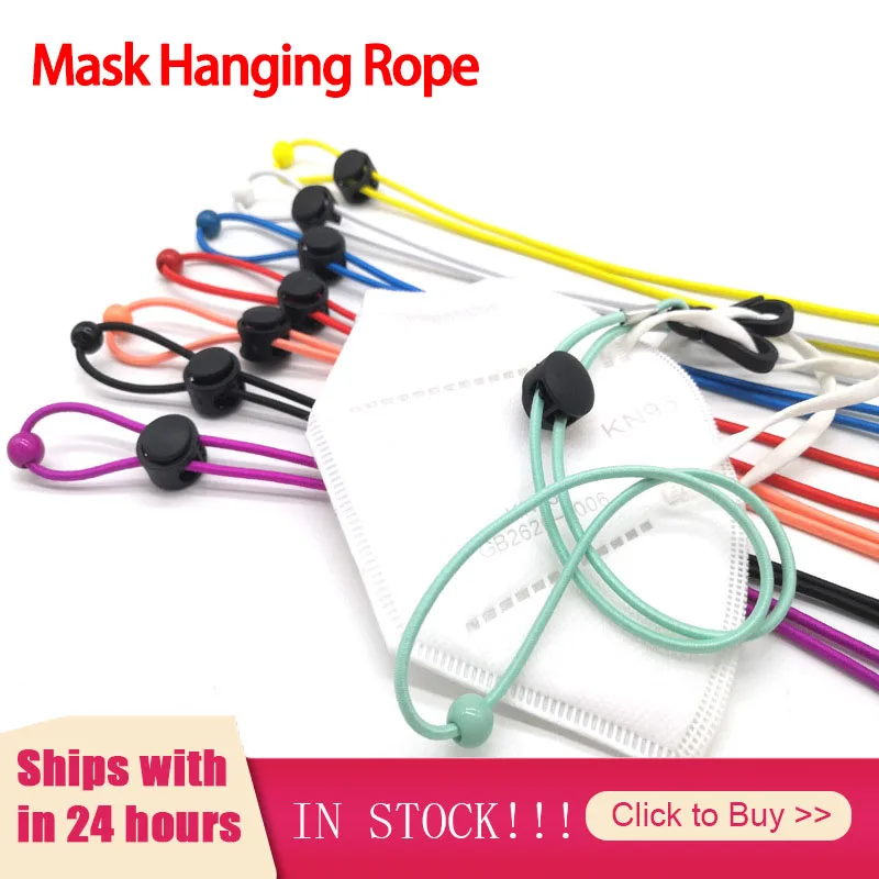 Cordón ajustable para mascarilla facial, práctico soporte de cuerda antipérdida, anticaída, para colgar en el cuello, herramientas de cocina