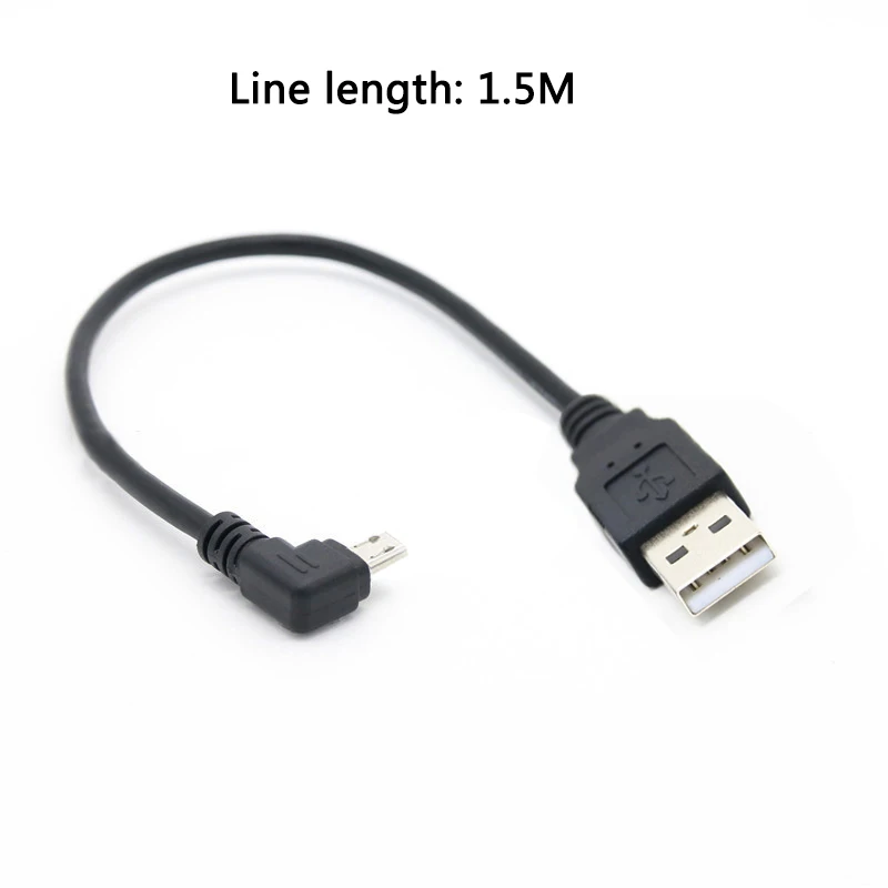 Кабель для передачи данных с разъемами USB 2 0 типа папа и Mini B 5 контактов 90 градусов