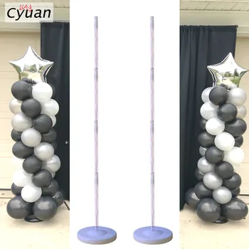 

Adjustable Length Plastic Balloon Column with Base and Pole Balloons Holder Stand Support for Birthday Balloons Party Decoration