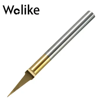 

0.1mm 15 Degree Carbide Flat Bottom PCB Engraving Bit Engraving Cutters CNC Router Tool for Plastics Wood