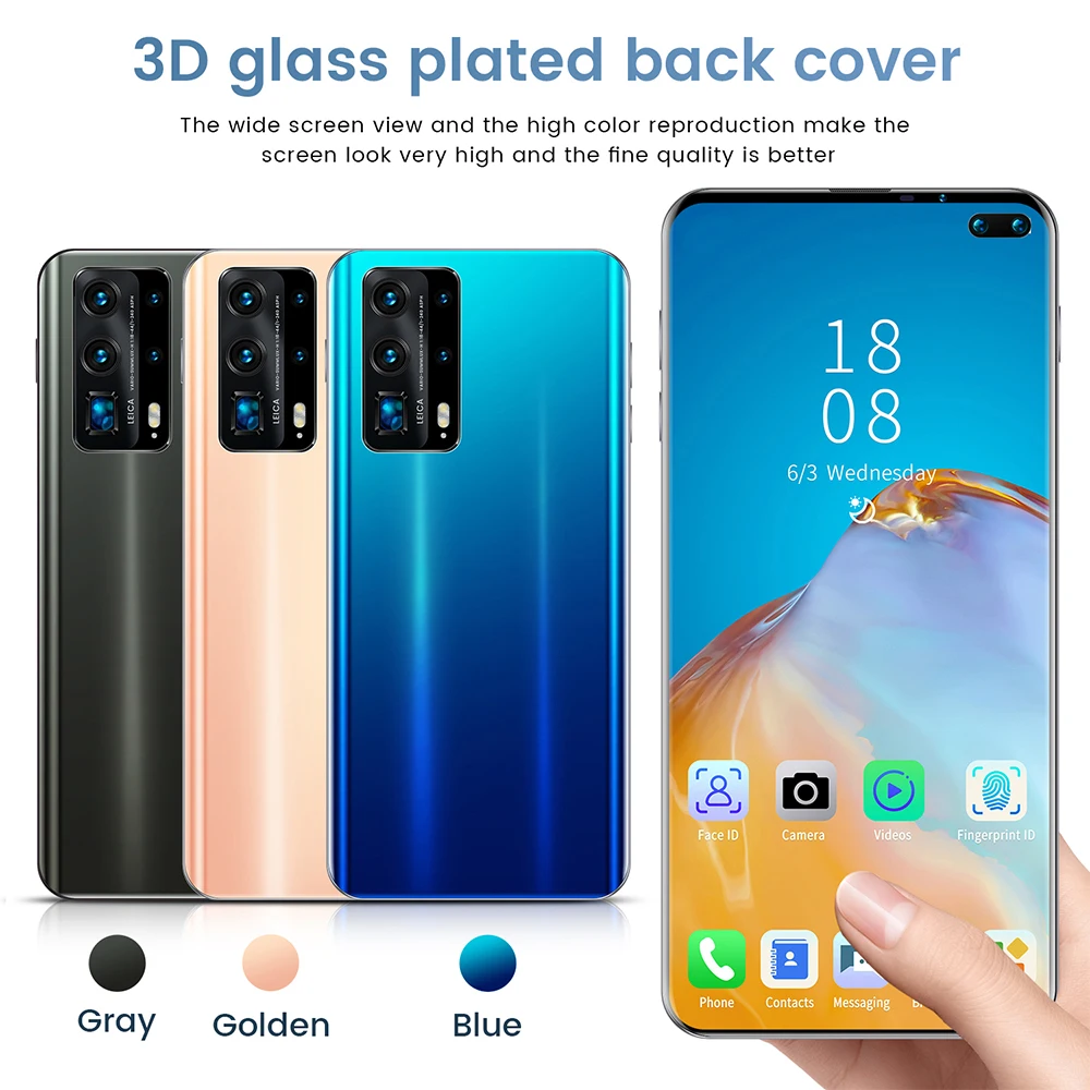 Mobile Phone i12 Pro Rear Quad Camera 20MP Selfie
