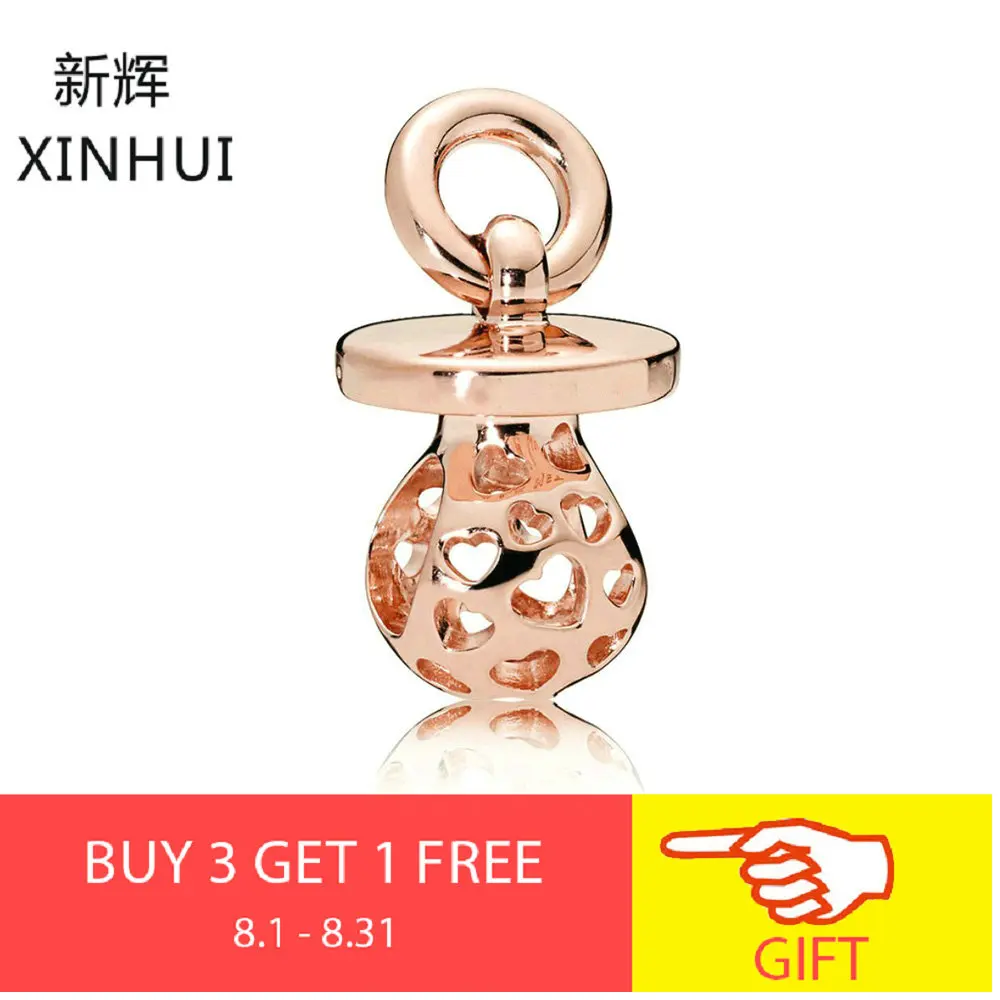 

XIINHUI New Arrival 100% 925 Sterling Silver Heart Light Bulb PENDANT CHARM For Women Original Bracelet DIY Jewelry Gifts