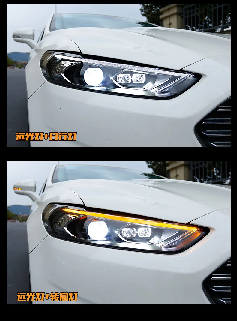 Автомобильный Стайлинг для фар fusion светодиодный HID 2013- светодиодный чехол для фар для Ford mondeo Bi-Xenon mondeo объектив ближнего света