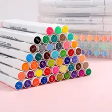 JIANWU, 12 шт., 24 шт., 36 шт., 48 шт., креативная двухголовая масляная маркер, ручка для рисования, школьные принадлежности