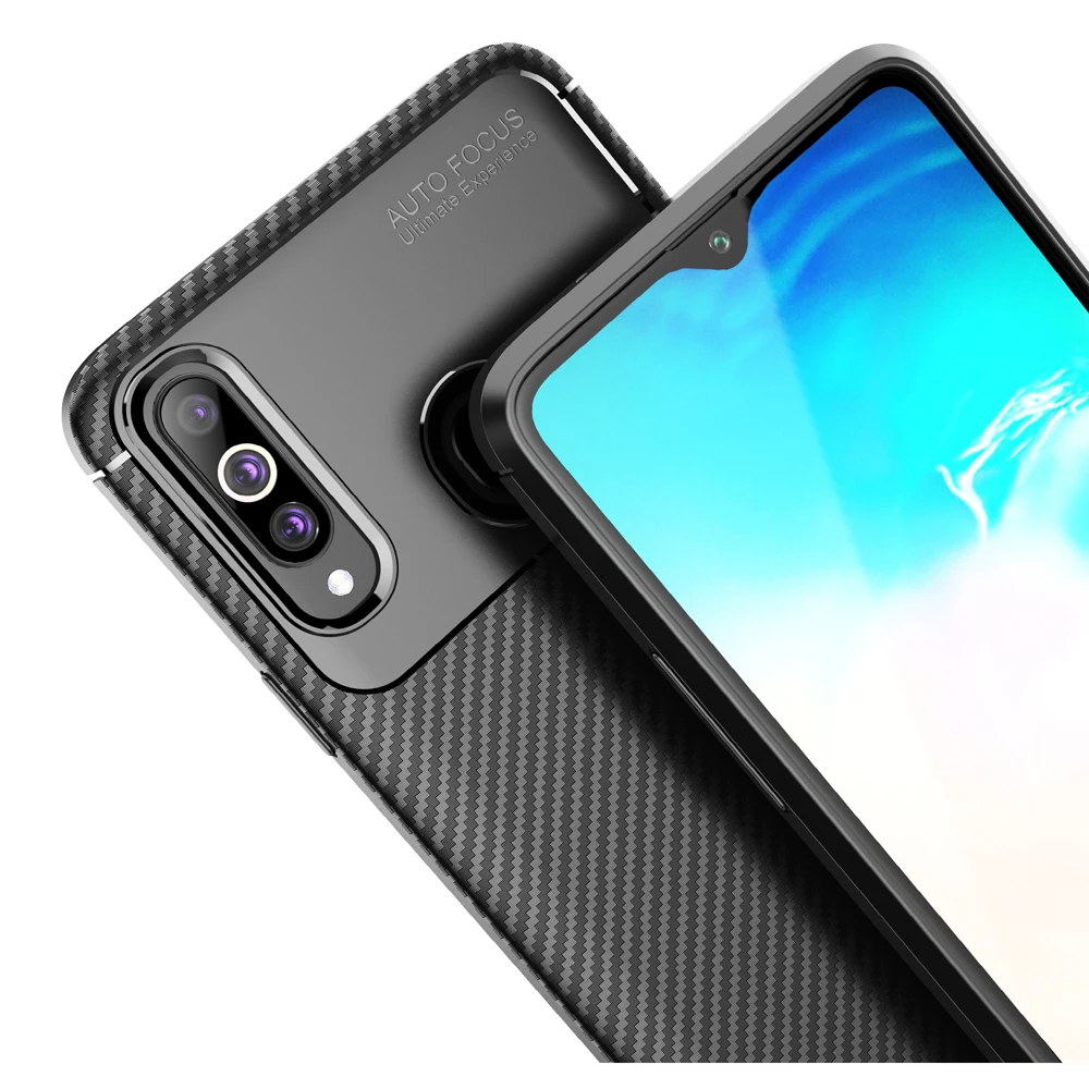 For Samsung Galaxy A20S Case Silicone Luxury Carbon Fiber Shockproof on A20s A10s A10E A20E A40S Cover Bumper |