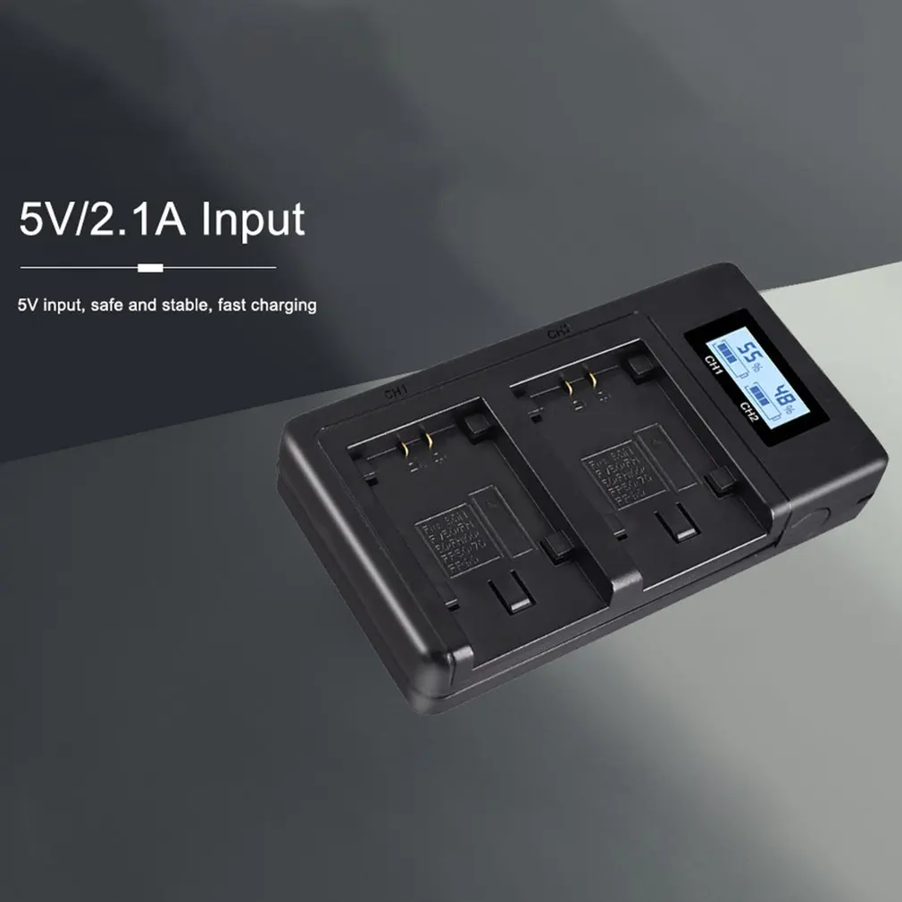 Прочный ЖК-дисплей Smart Digital Зарядное устройство NP-FH70 можно заряжать FV90 FV70 FH100 FV100 FH50 цифровой дисплей Зарядное устройство 5V