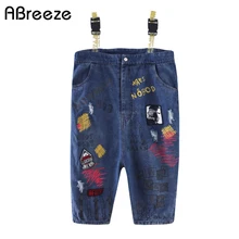 Весенне-осенний джинсовый комбинезон с карманами для девочек и мальчиков, Повседневный Длинный комбинезон с карманами, модные Свободные Комбинезоны на пуговицах