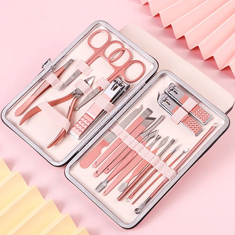 18/16/12/10/7pcs Multi-function Nail Clippers Set Pedicure Portable Travel Stainless Steel Cutter Tool | Красота и здоровье