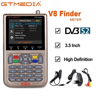 

GTMEDIA/Freesat V8 Finder HD DVB-S2/S2X Digital Satellite Finder 3.5 Inch High Definitio Sat Finder Satellite Satfinder HD 1080P