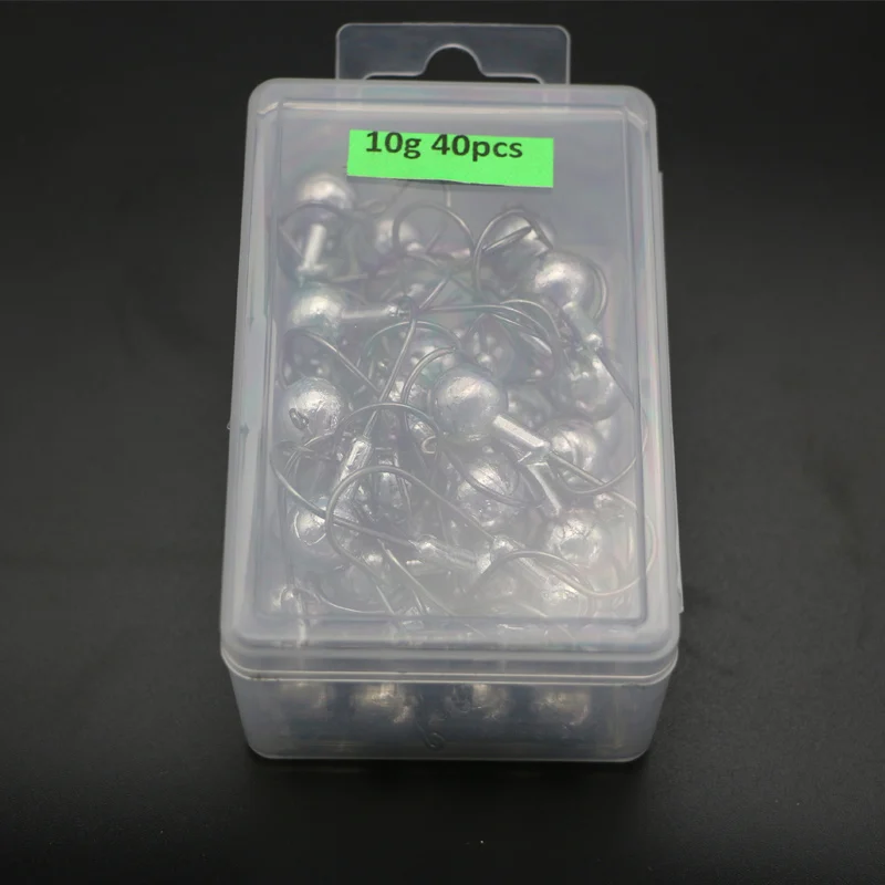 10g 20-50 шт. рыболовный крючок с головкой pesca 1 г-20 г рыболовные крючки Неокрашенный свинец Jighead крючок для ловли карпа из высокоуглеродистой стали - Цвет: 10g