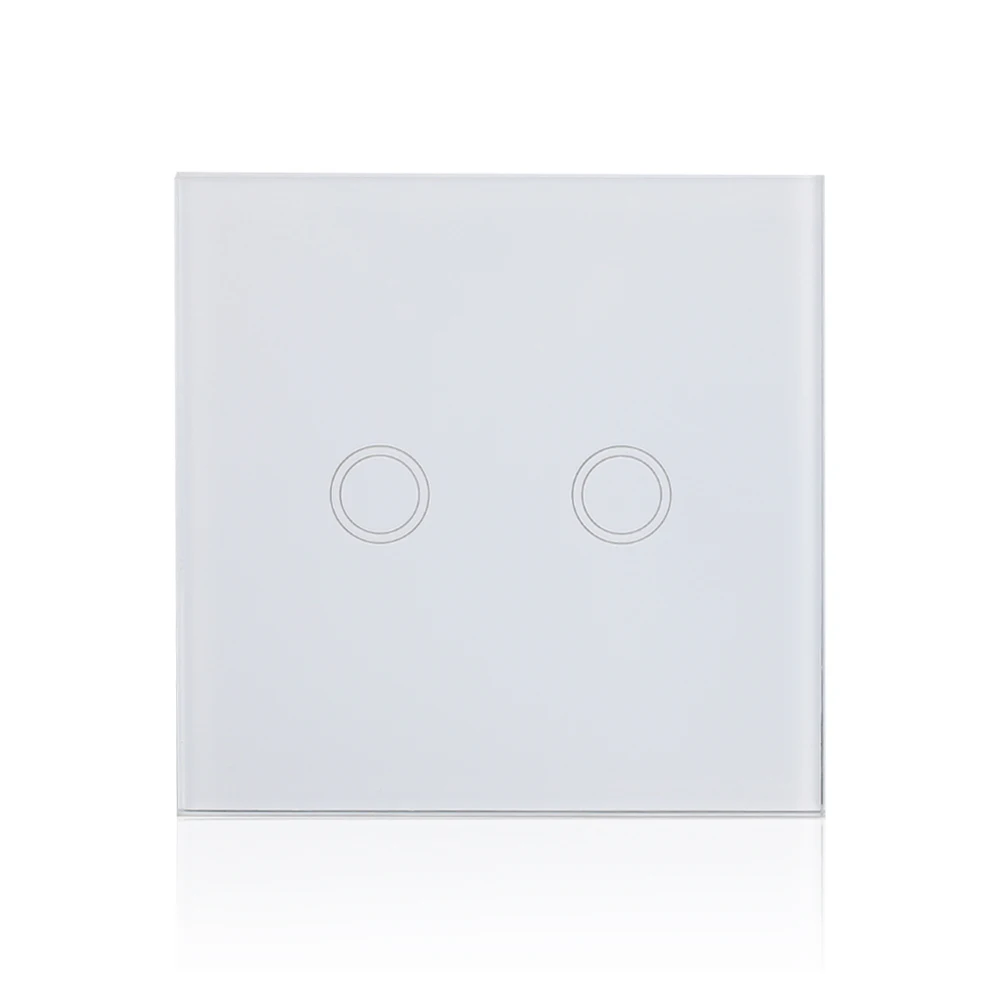 Two button Multifunction Panel Switch Wireless Wall Switch Light Way 220V White Touch Switch Lightswitch Led Smart Control On-Off - Цвет: Two button