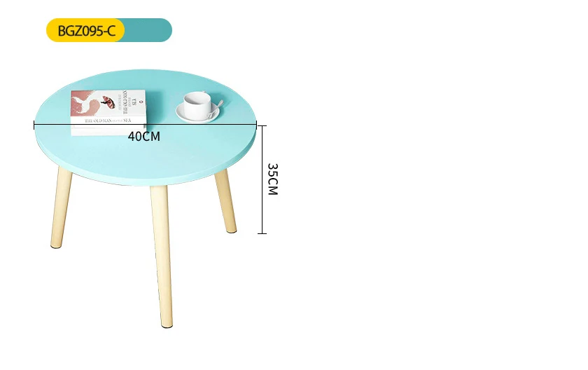 Компактный журнальный столик простой дизайн прочный торцевой стол Морден круглый прикроватный столик для гостиной и спальни