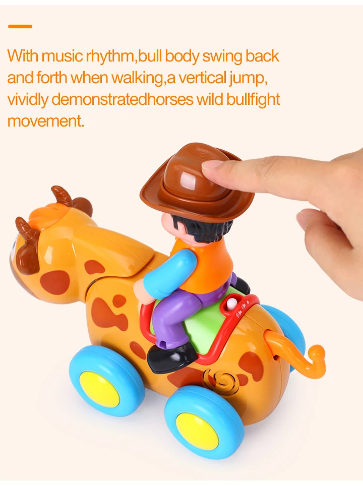 HOLA TOYS 838B дикая коррида детские игрушки Счастливые гонки с музыкой и светом дети ползать стиль игрушки для детей