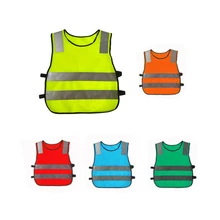 Детский светоотражающий жилет, желтый флуоресцентный защитный жилет, высокая видимость, одежда для детей, безопасный дорожный жилет, Студенческая одежда для безопасности