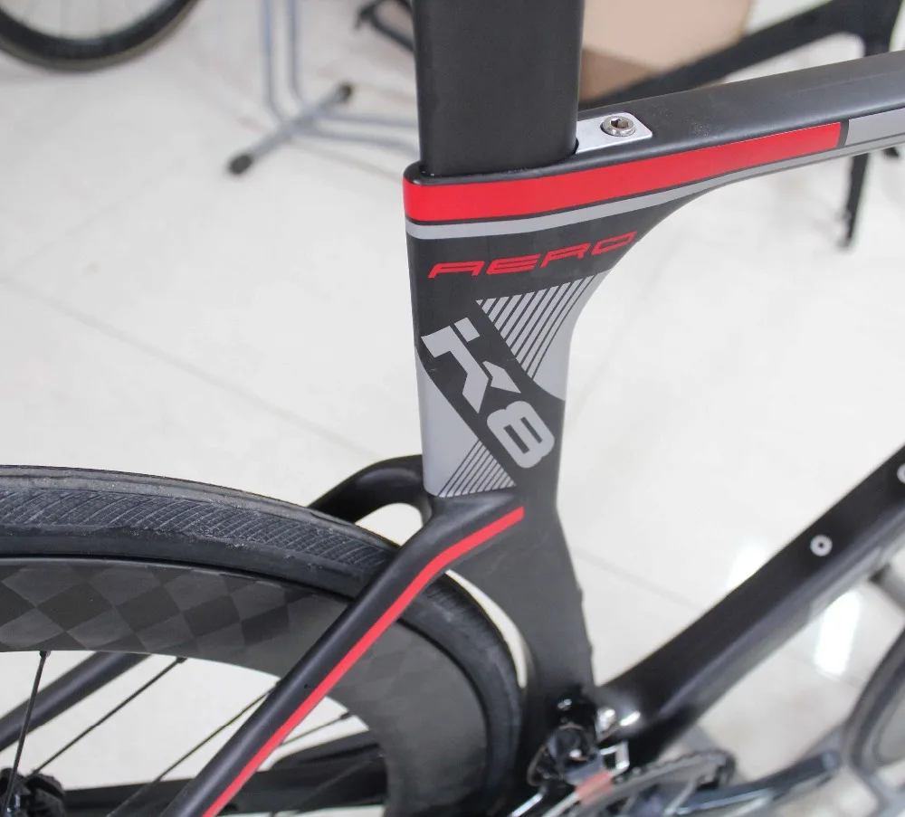 RD525 Aero Disc Road carbon frame road bike complete R8050 Di2  2*11S 49,52,54,56,58cm OEM products carbon frame full bicycle