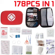 244/178/101 шт комплект аварийного выживания Мини Семья аптечка для спорта и путешествий, Комплект Домашний медицинский лечение выживания Аптечка первой помощи