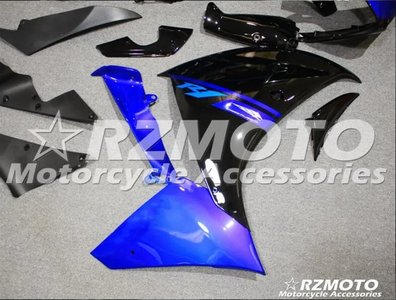 ABS форма мотоцикла Обтекатели подходят для Yamaha YZF-1000-R1 2009 2010 2011 09 10 11 обтекатель кузова набор на заказ синий черный хороший